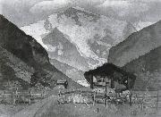 Max Buri Das Lauterbrunnental mit Jungfrau oil painting reproduction
